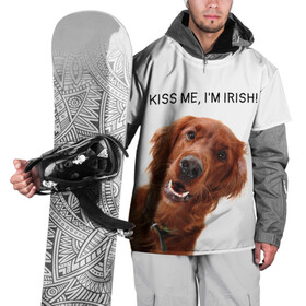 Накидка на куртку 3D с принтом Ирландский сеттер , 100% полиэстер |  | irish | kiss me | kiss me im irish | ирландец | ирландия | ирландский | ирландский сеттер | красный сеттер | поцелуй меня я ирландец | рыжий сеттер | сеттер