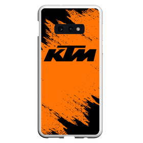 Чехол для Samsung S10E с принтом KTM , Силикон | Область печати: задняя сторона чехла, без боковых панелей | enduro | ktm | moto | motocycle | sportmotorcycle | ктм | мото | мотоспорт