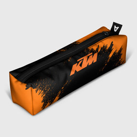 Пенал 3D с принтом KTM , 100% полиэстер | плотная ткань, застежка на молнии | enduro | ktm | moto | moto sport | motocycle | sportmotorcycle | ктм | мото | мото спорт | мотоспорт | спорт мото