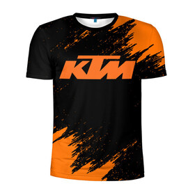 Мужская футболка 3D спортивная с принтом KTM , 100% полиэстер с улучшенными характеристиками | приталенный силуэт, круглая горловина, широкие плечи, сужается к линии бедра | enduro | ktm | moto | moto sport | motocycle | sportmotorcycle | ктм | мото | мото спорт | мотоспорт | спорт мото