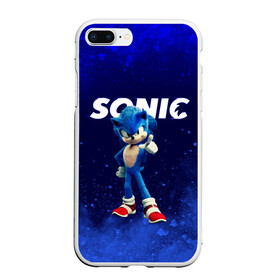 Чехол для iPhone 7Plus/8 Plus матовый с принтом SONIC , Силикон | Область печати: задняя сторона чехла, без боковых панелей | Тематика изображения на принте: animal | games | hedgehog | sega | sonic | speed | speed sonic | быстрый ёж | ёж | ёжик | игры | персонаж | сега | синий ёж | скорость | соник