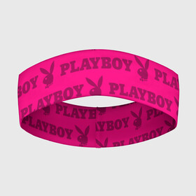 Повязка на голову 3D с принтом PLAYBOY | ПЛЕЙБОЙ (Z) ,  |  | brand | brazzers | fake taxi | faketaxi | hub | mode | playboy | бразерс | бренд | мода | фейк такси