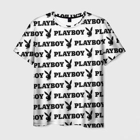 Мужская футболка 3D с принтом PLAYBOY , 100% полиэфир | прямой крой, круглый вырез горловины, длина до линии бедер | brand | brazzers | fake taxi | faketaxi | hub | mode | playboy | бразерс | бренд | мода | фейк такси