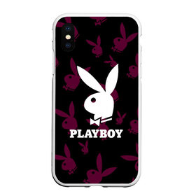 Чехол для iPhone XS Max матовый с принтом PLAYBOY , Силикон | Область печати: задняя сторона чехла, без боковых панелей | brand | brazzers | fake taxi | faketaxi | hub | mode | playboy | бразерс | бренд | мода | фейк такси