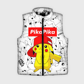 Женский жилет утепленный 3D с принтом ПИКАЧУ ,  |  | pika pika | pikachu | pokemon | пика пика | пикачу | покемон