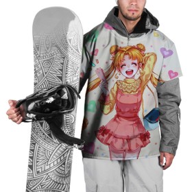 Накидка на куртку 3D с принтом SAILOR MOON , 100% полиэстер |  | anime | japan | manga | sailor moon | аниме | девочка | девушка | луна | лунная призма | манга | сейлор мун | сэйлор мун | япония