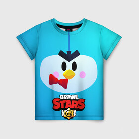 Детская футболка 3D с принтом Brawl Stars Penguin , 100% гипоаллергенный полиэфир | прямой крой, круглый вырез горловины, длина до линии бедер, чуть спущенное плечо, ткань немного тянется | penguin | pengvin | pingvin | пенгвин | пингвин
