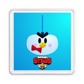 Магнит 55*55 с принтом Brawl Stars Penguin , Пластик | Размер: 65*65 мм; Размер печати: 55*55 мм | penguin | pengvin | pingvin | пенгвин | пингвин