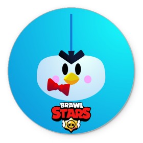 Коврик для мышки круглый с принтом Brawl Stars Penguin , резина и полиэстер | круглая форма, изображение наносится на всю лицевую часть | Тематика изображения на принте: penguin | pengvin | pingvin | пенгвин | пингвин