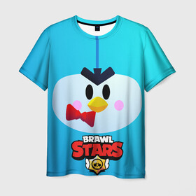 Мужская футболка 3D с принтом Brawl Stars Penguin , 100% полиэфир | прямой крой, круглый вырез горловины, длина до линии бедер | penguin | pengvin | pingvin | пенгвин | пингвин