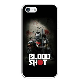 Чехол для iPhone 5/5S матовый с принтом BloodShot , Силикон | Область печати: задняя сторона чехла, без боковых панелей | Тематика изображения на принте: bloodshot | valiant | vin diesel | бладшот | вин дизель | кино | фильм | фильм 2020