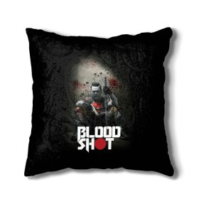 Подушка 3D с принтом BloodShot , наволочка – 100% полиэстер, наполнитель – холлофайбер (легкий наполнитель, не вызывает аллергию). | состоит из подушки и наволочки. Наволочка на молнии, легко снимается для стирки | bloodshot | valiant | vin diesel | бладшот | вин дизель | кино | фильм | фильм 2020