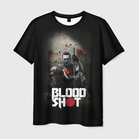 Мужская футболка 3D с принтом BloodShot , 100% полиэфир | прямой крой, круглый вырез горловины, длина до линии бедер | Тематика изображения на принте: bloodshot | valiant | vin diesel | бладшот | вин дизель | кино | фильм | фильм 2020