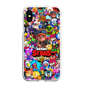 Чехол для iPhone XS Max матовый с принтом BRAWL STARSSHELLY , Силикон | Область печати: задняя сторона чехла, без боковых панелей | 8 bit | bibi | brawl stars | brock | bull | crow | dinomike | el primo | leon | mobile game | mr.p | nita | poko | ricochet | stars | tara | бравл старс | ворон | леон | мобильные игры