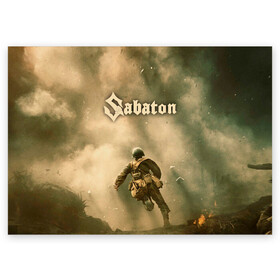 Поздравительная открытка с принтом Sabaton , 100% бумага | плотность бумаги 280 г/м2, матовая, на обратной стороне линовка и место для марки
 | battle | panzerkampf | primo victoria | sabaton | the art of war | the great war | атака мертвецов | бисмарк | броден | войны | группа | йоаким | латный ботинок | метал | ночные ведьмы | пауэр | рок | рыцарские доспехи | сабатон