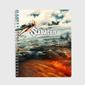 Тетрадь с принтом Sabaton , 100% бумага | 48 листов, плотность листов — 60 г/м2, плотность картонной обложки — 250 г/м2. Листы скреплены сбоку удобной пружинной спиралью. Уголки страниц и обложки скругленные. Цвет линий — светло-серый
 | battle | panzerkampf | primo victoria | sabaton | the art of war | the great war | атака мертвецов | бисмарк | броден | войны | группа | йоаким | латный ботинок | метал | ночные ведьмы | пауэр | рок | рыцарские доспехи | сабатон