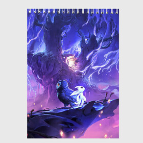 Скетчбук с принтом Ori and the Will of the Wisps , 100% бумага
 | 48 листов, плотность листов — 100 г/м2, плотность картонной обложки — 250 г/м2. Листы скреплены сверху удобной пружинной спиралью | Тематика изображения на принте: ori | ori and the will of the wisps | игра | игры | ори | ори 2 | платформер