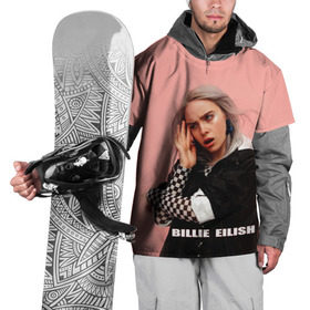 Накидка на куртку 3D с принтом Billie Eilish , 100% полиэстер |  | bad guy | billie eilish | артист | билли айлиш | музыка | певец | фото