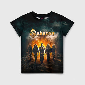 Детская футболка 3D с принтом Sabaton , 100% гипоаллергенный полиэфир | прямой крой, круглый вырез горловины, длина до линии бедер, чуть спущенное плечо, ткань немного тянется | battle | panzerkampf | primo victoria | sabaton | the art of war | the great war | атака мертвецов | бисмарк | броден | войны | группа | йоаким | латный ботинок | метал | ночные ведьмы | пауэр | рок | рыцарские доспехи | сабатон