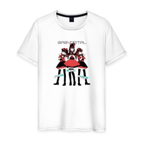 Мужская футболка хлопок с принтом Babymetal , 100% хлопок | прямой крой, круглый вырез горловины, длина до линии бедер, слегка спущенное плечо. | Тематика изображения на принте: anime | babymetal | bts | idol | japan | k pop | аниме | группа | идол | каваии | каваий | метал | музыка | япония