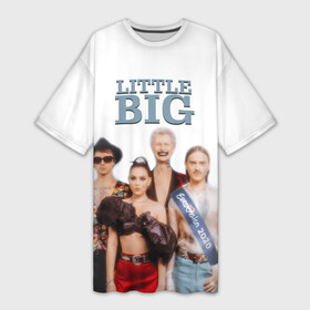Платье-футболка 3D с принтом Little Big ,  |  | little big | евровидение | илья прускин