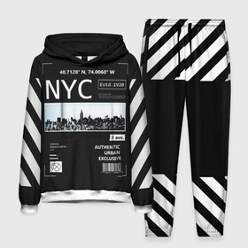 Мужской костюм 3D (с толстовкой) с принтом New York Strips ,  |  | fashion | hypebeast | off | off white | streetwear | virgil abloh | white | вайт | итальянский | мода | офф | офф вайт | стаил | стритвир | уличный | урбан