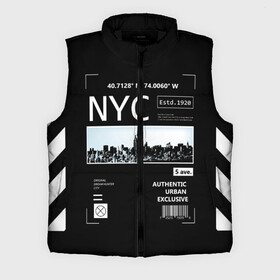 Мужской жилет утепленный 3D с принтом New York Strips ,  |  | fashion | hypebeast | off | off white | streetwear | virgil abloh | white | вайт | итальянский | мода | офф | офф вайт | стаил | стритвир | уличный | урбан