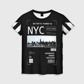 Женская футболка 3D с принтом New-York Strips , 100% полиэфир ( синтетическое хлопкоподобное полотно) | прямой крой, круглый вырез горловины, длина до линии бедер | fashion | hypebeast | off | off white | streetwear | virgil abloh | white | вайт | итальянский | мода | офф | офф вайт | стаил | стритвир | уличный | урбан