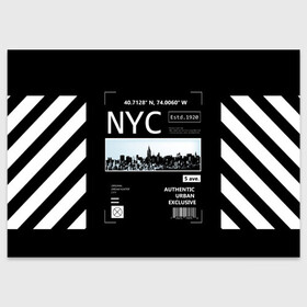 Поздравительная открытка с принтом New-York Strips , 100% бумага | плотность бумаги 280 г/м2, матовая, на обратной стороне линовка и место для марки
 | fashion | hypebeast | off | off white | streetwear | virgil abloh | white | вайт | итальянский | мода | офф | офф вайт | стаил | стритвир | уличный | урбан