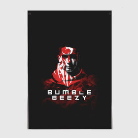 Постер с принтом BUMBLE BEEZY , 100% бумага
 | бумага, плотность 150 мг. Матовая, но за счет высокого коэффициента гладкости имеет небольшой блеск и дает на свету блики, но в отличии от глянцевой бумаги не покрыта лаком | bamble | beezey | beezy | bumbl | bumble | бамбал | бамбл | бамблбизи | бизи | бумбл