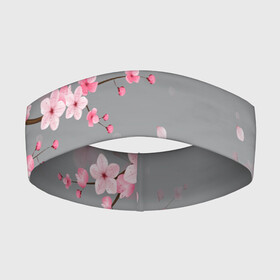 Повязка на голову 3D с принтом САКУРА | SAKURA ,  |  | chery | flowers | japan | sakura | вишня | растения | сакура | цветы | цветы сакуры | япония