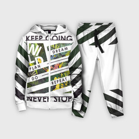 Детский костюм 3D с принтом keep going dream ,  |  | fashion | hypebeast | off | off white | streetwear | virgil abloh | white | вайт | итальянский | мода | офф | офф вайт | стаил | стритвир | уличный | урбан