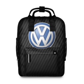 Женский рюкзак 3D с принтом Volkswagen Logo , 100% полиэстер | лямки с регулируемой длиной, сверху ручки, чтобы рюкзак нести как сумку. Основное отделение закрывается на молнию, как и внешний карман. Внутри два дополнительных кармана, один из которых закрывается на молнию. По бокам два дополнительных кармашка, куда поместится маленькая бутылочка
 | Тематика изображения на принте: amarok | arteon | caravelle | golf | polo | scirocco | teramont | tiguan | to | touareg | transporter | volkswagen | vw | авто | автомобиль | ам | бренд | карбон | машина | машины | народный автомобиль | фольксваген