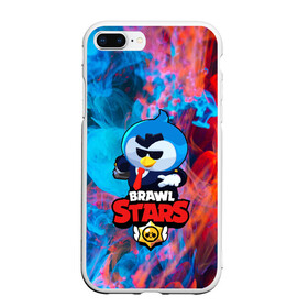 Чехол для iPhone 7Plus/8 Plus матовый с принтом Brawl Stars AGENT P , Силикон | Область печати: задняя сторона чехла, без боковых панелей | brawl stars скин mr p | крутой агент п | персонаж бравл старс | пингвин в очках