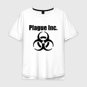 Мужская футболка хлопок Oversize с принтом PLAGUE INC - (КОРОНАВИРУС). , 100% хлопок | свободный крой, круглый ворот, “спинка” длиннее передней части | coronavirus | plague inc | plague inc: evolved | вирус в китае | кнр | коронавирус | плагуе инк | плагуе инк: эволвед | эпидемия