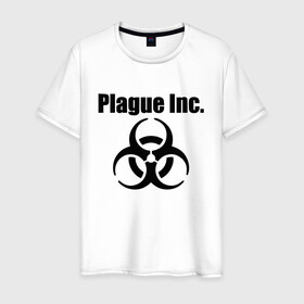 Мужская футболка хлопок с принтом PLAGUE INC - (КОРОНАВИРУС). , 100% хлопок | прямой крой, круглый вырез горловины, длина до линии бедер, слегка спущенное плечо. | coronavirus | plague inc | plague inc: evolved | вирус в китае | кнр | коронавирус | плагуе инк | плагуе инк: эволвед | эпидемия