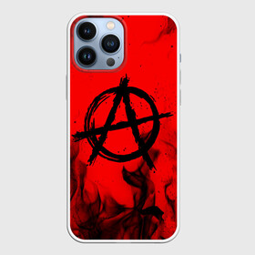 Чехол для iPhone 13 Pro Max с принтом АНАРХИЯ | ANARCHY ,  |  | Тематика изображения на принте: anarchy | bright | fire | flame | heat | light | riot | rock | wildfire | анархия | бунт | знаки | искры | музыка | огненный | огонь | панки | пламя | пожар | рок | символ