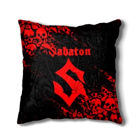 Подушка 3D с принтом SABATON , наволочка – 100% полиэстер, наполнитель – холлофайбер (легкий наполнитель, не вызывает аллергию). | состоит из подушки и наволочки. Наволочка на молнии, легко снимается для стирки | sabaton | skull | даниель муллбак | йоаким броден | крис рёланд | оскар монтелиус | пэр сундстрём | рикард сунден | сабатон | скелет | тоббе энглунд | томми юханссон | ханнес ван дал | черепа