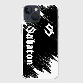 Чехол для iPhone 13 mini с принтом SABATON | САБАТОН (Z) ,  |  | sabaton | skull | даниель муллбак | йоаким броден | крис рёланд | оскар монтелиус | пэр сундстрём | рикард сунден | сабатон | скелет | тоббе энглунд | томми юханссон | ханнес ван дал | черепа