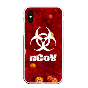 Чехол для iPhone XS Max матовый с принтом nCoV , Силикон | Область печати: задняя сторона чехла, без боковых панелей | coronavirus | plague inc | plague inc: evolved | вирус в китае | кнр | коронавирус | плагуе инк | плагуе инк: эволвед | эпидемия