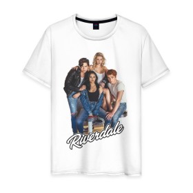 Мужская футболка хлопок с принтом Riverdale heroes , 100% хлопок | прямой крой, круглый вырез горловины, длина до линии бедер, слегка спущенное плечо. | go bulldogs | jughead | pop s | riverdale | vdgerir