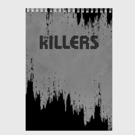 Скетчбук с принтом The Killers Logo , 100% бумага
 | 48 листов, плотность листов — 100 г/м2, плотность картонной обложки — 250 г/м2. Листы скреплены сверху удобной пружинной спиралью | brandon flowers | david keuning | killers | альтернативный рок | брэндон флауэрс | дэйв кенинг | инди рок | постпанк ривайвл | хартленд рок
