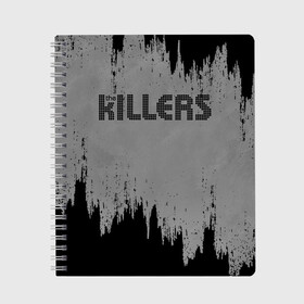Тетрадь с принтом The Killers Logo , 100% бумага | 48 листов, плотность листов — 60 г/м2, плотность картонной обложки — 250 г/м2. Листы скреплены сбоку удобной пружинной спиралью. Уголки страниц и обложки скругленные. Цвет линий — светло-серый
 | brandon flowers | david keuning | killers | альтернативный рок | брэндон флауэрс | дэйв кенинг | инди рок | постпанк ривайвл | хартленд рок