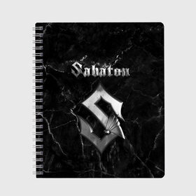 Тетрадь с принтом SABATON , 100% бумага | 48 листов, плотность листов — 60 г/м2, плотность картонной обложки — 250 г/м2. Листы скреплены сбоку удобной пружинной спиралью. Уголки страниц и обложки скругленные. Цвет линий — светло-серый
 | sabaton | даниель муллбак | йоаким броден | крис рёланд | оскар монтелиус | пэр сундстрём | рикард сунден | сабатон | тоббе энглунд | томми юханссон | ханнес ван дал