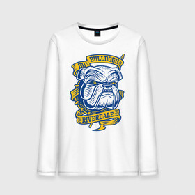 Мужской лонгслив хлопок с принтом GO BULLDOGS , 100% хлопок |  | arch2ie | betty cooper | cw | go bulldogs | jughead | pop s | riverdale | vdgerir | ривердейл | сидаб