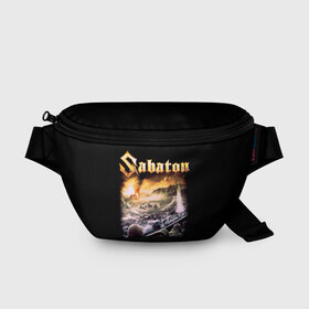 Поясная сумка 3D с принтом SABATON. , 100% полиэстер | плотная ткань, ремень с регулируемой длиной, внутри несколько карманов для мелочей, основное отделение и карман с обратной стороны сумки застегиваются на молнию | sabaton | даниель муллбак | йоаким броден | крис рёланд | оскар монтелиус | пэр сундстрём | рикард сунден | сабатон | тоббе энглунд | томми юханссон | ханнес ван дал