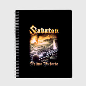 Тетрадь с принтом SABATON , 100% бумага | 48 листов, плотность листов — 60 г/м2, плотность картонной обложки — 250 г/м2. Листы скреплены сбоку удобной пружинной спиралью. Уголки страниц и обложки скругленные. Цвет линий — светло-серый
 | sabaton | даниель муллбак | йоаким броден | крис рёланд | оскар монтелиус | пэр сундстрём | рикард сунден | сабатон | тоббе энглунд | томми юханссон | ханнес ван дал