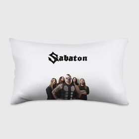 Подушка 3D антистресс с принтом SABATON. , наволочка — 100% полиэстер, наполнитель — вспененный полистирол | состоит из подушки и наволочки на молнии | 