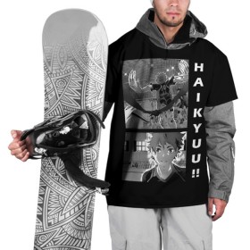 Накидка на куртку 3D с принтом Haikuu!! , 100% полиэстер |  | Тематика изображения на принте: anime | haikuu | manga. | аниме | волейбол | манга