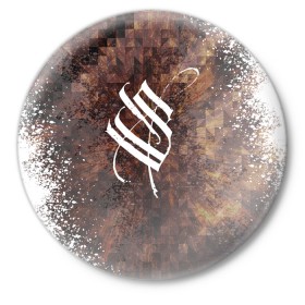 Значок с принтом Stigmata ,  металл | круглая форма, металлическая застежка в виде булавки | music | rock | stigmata | альтернатива | музыка | рок | стигмата | тарас уманский